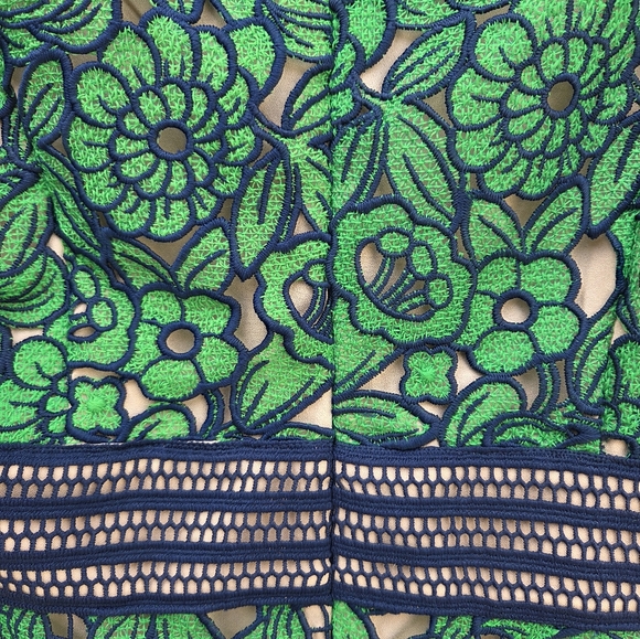 Adelyn Rae Green Floral Lace Mini Dress - Picture 9 of 9